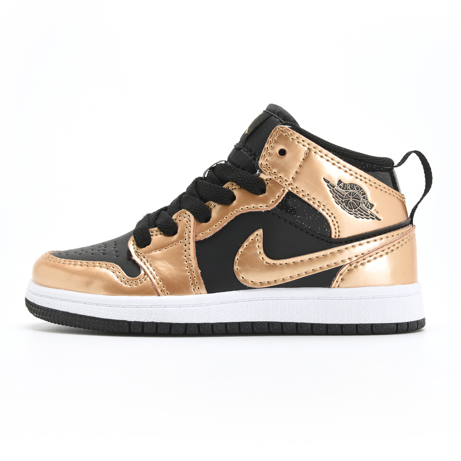 Youth Running Weapon Air Jordan 1 Black/Brown Shoes 0112 Youth Running Weapon Air Jordan 1 Black/Brown Shoes 0112